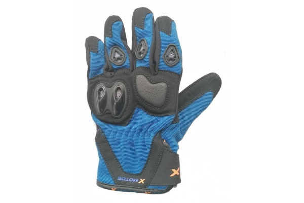 Moto rukavice XMOTOS dětské - černo/modré