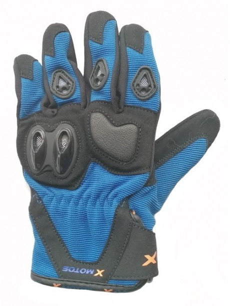 Motocross gloves XMOTOS for kids - black/blue