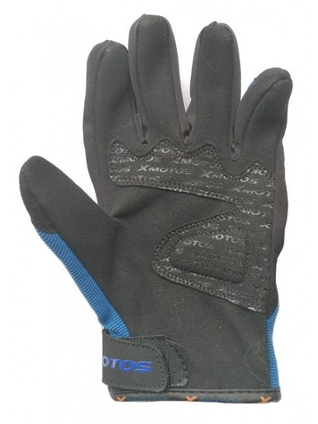 Motocross gloves XMOTOS for kids - black/blue