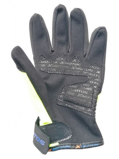 Motocross gloves XMOTOS for kids - black/green