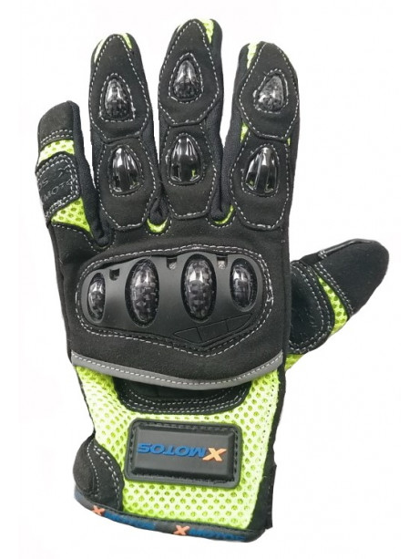 Motocross gloves XMOTOS for adults - black/green
