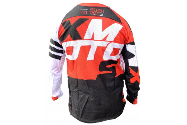 Motocross jersey XMOTOS for kids, black/orange/white
