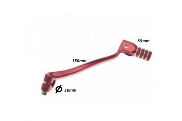 Foot gear control lever XMOTOS type 3 (red)