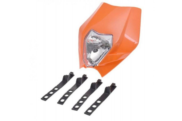 Front light for motorcycle - orange