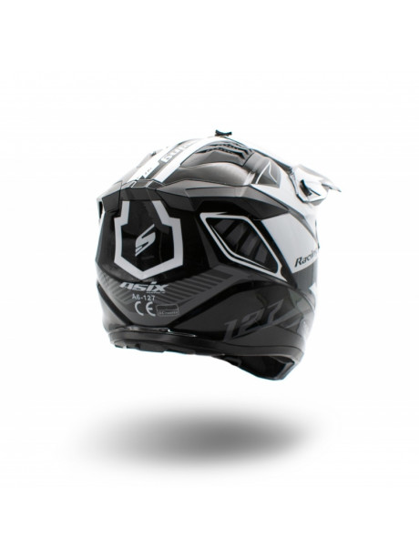 ASIX 127 junior cross helmet - white